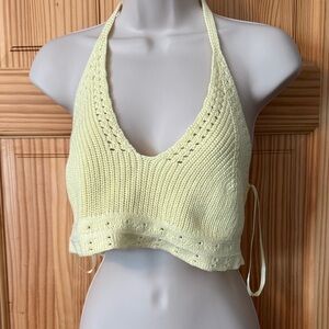 BP crochet halter Knit Top